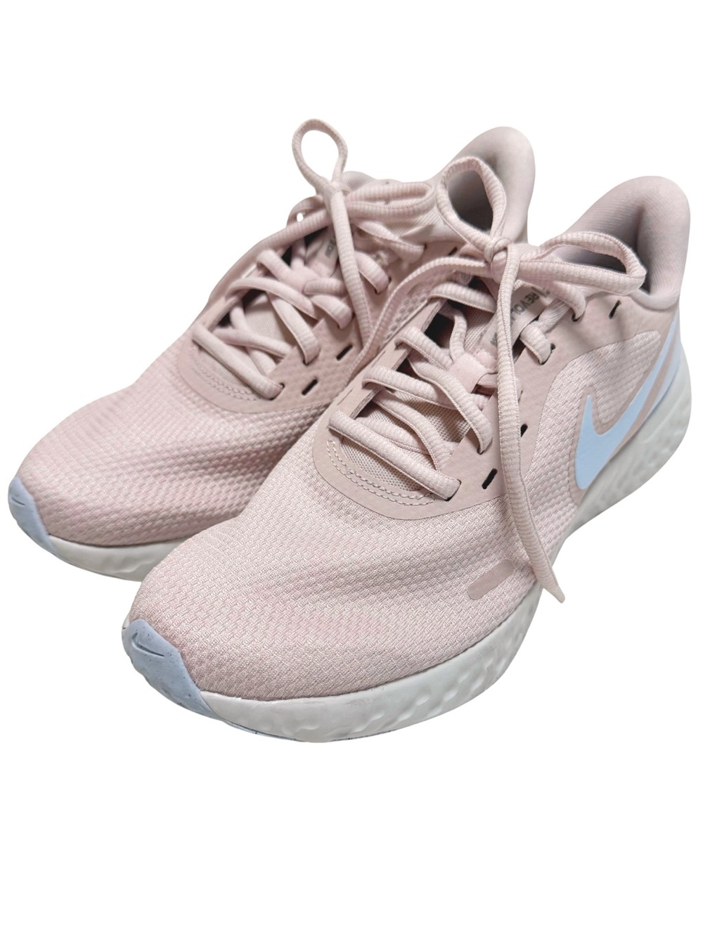 NIKE Running Lace Shoes Pink Blue Size 8 EUC